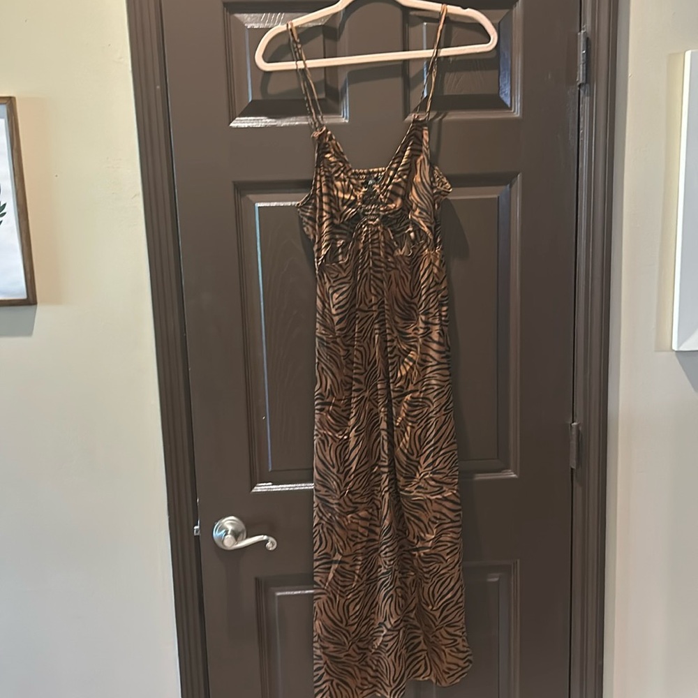 Zara animal print dress